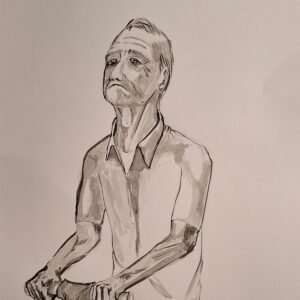 anciano a lapiz